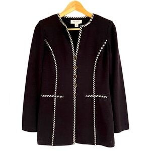 St. John black and white jacket 2